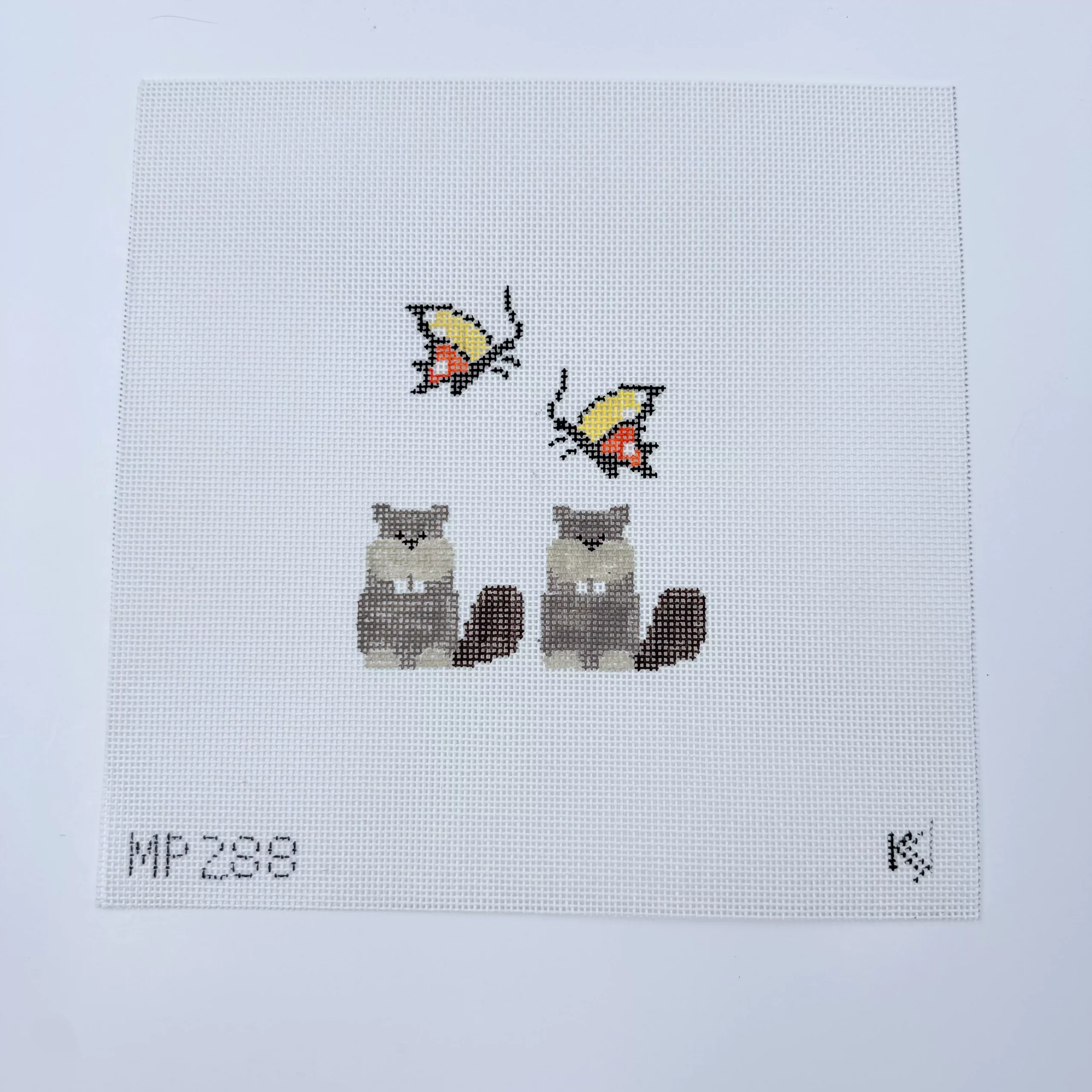 2 Beavers/2 Butterflies Canvas