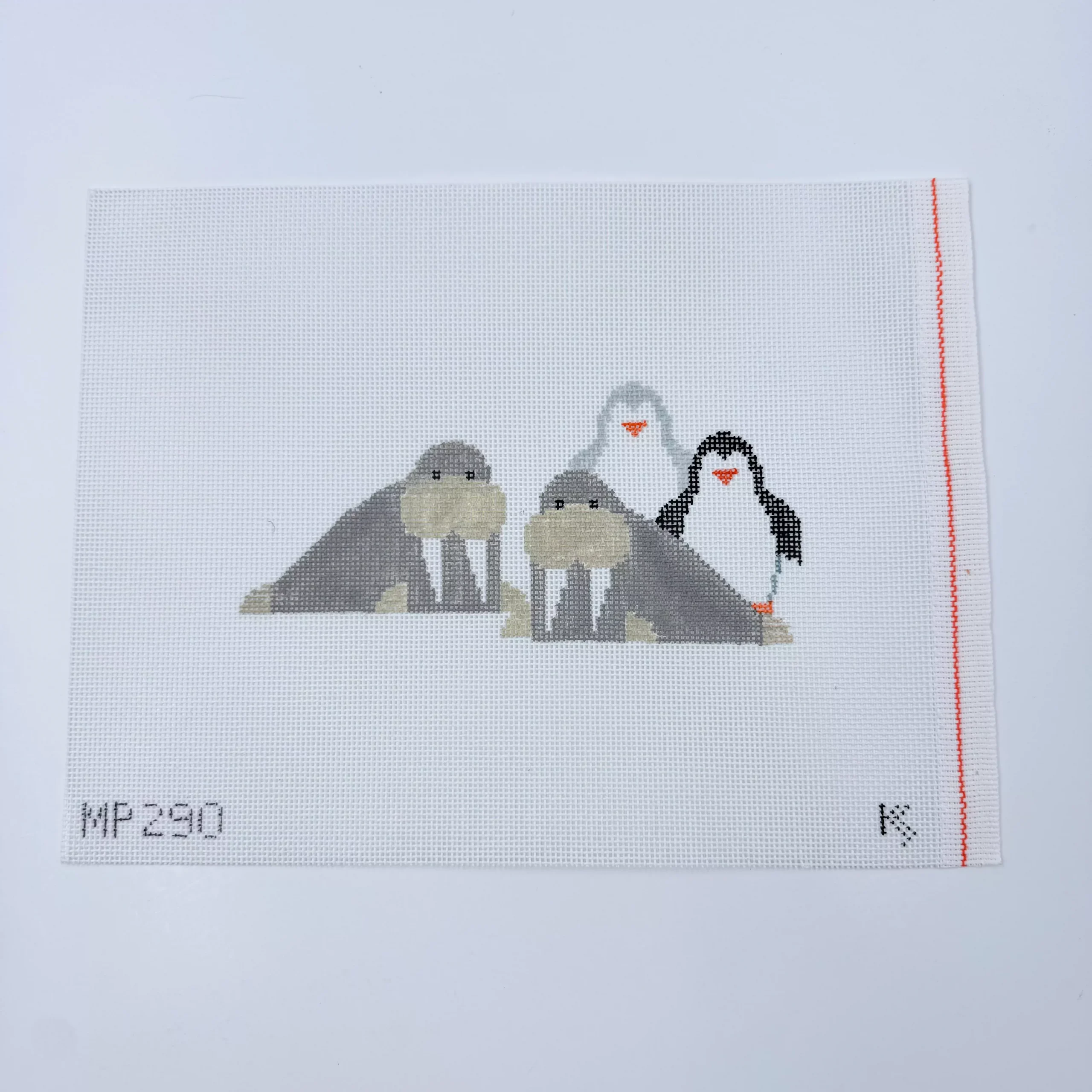 2 Walruses/2 Penguins Canvas
