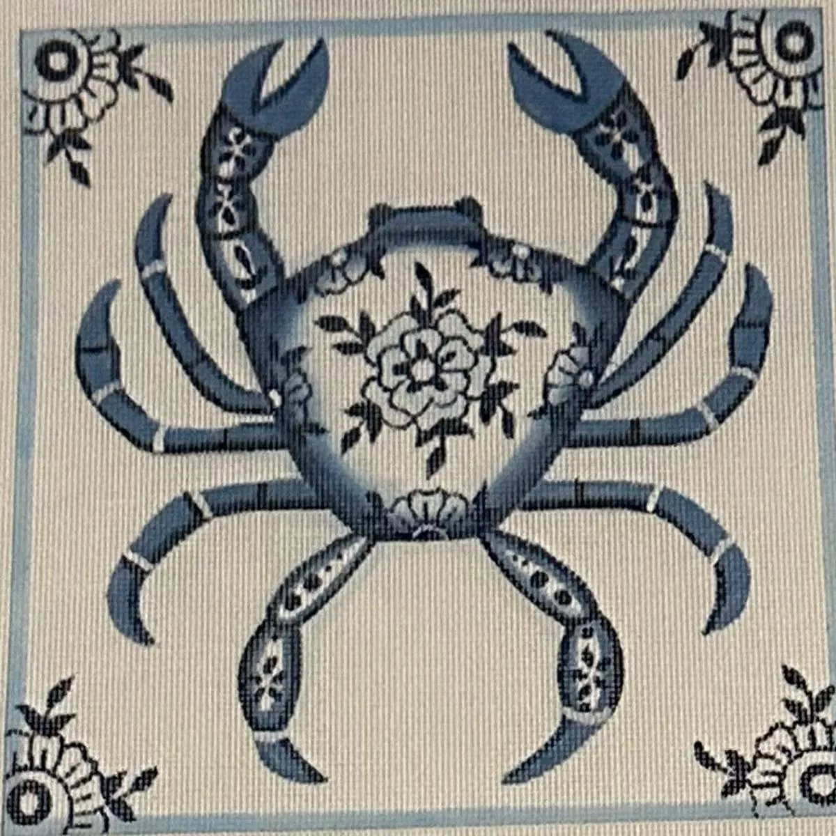 Alice Peterson AP4892 BLUE DELFT CRAB