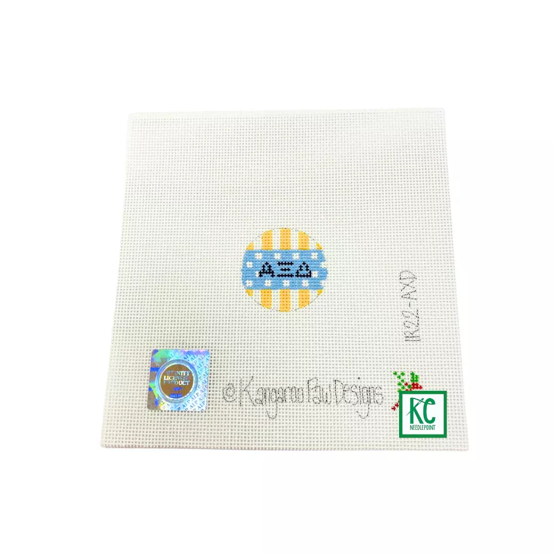 Alpha Xi Delta Key Fob Canvas