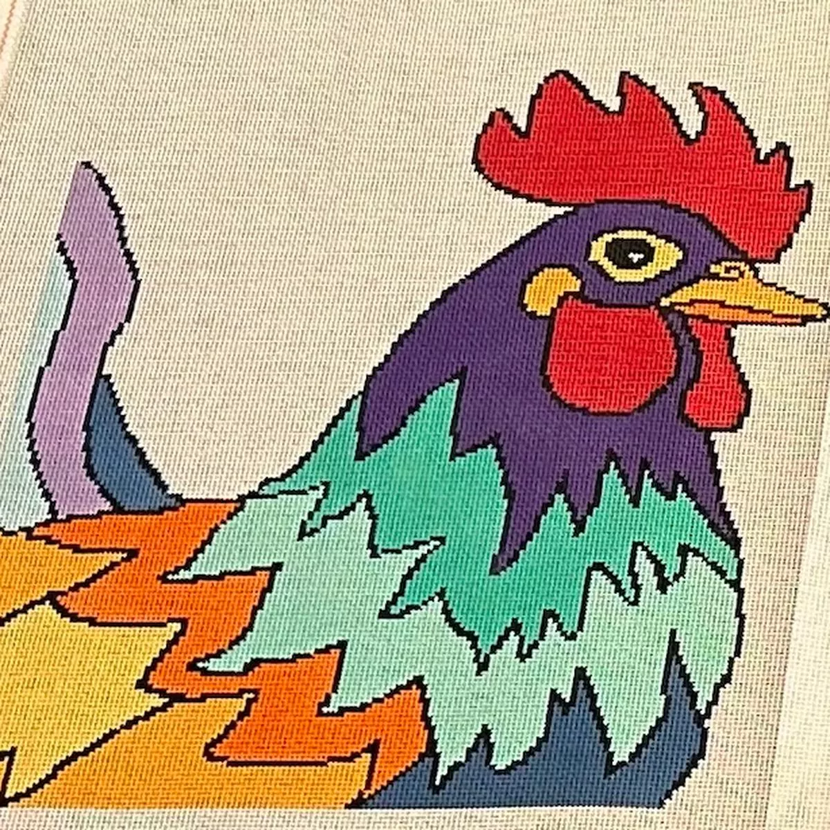 ASIT562 Colorful Rooster