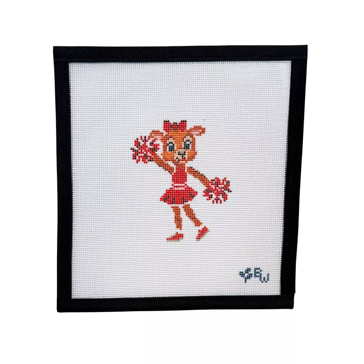 Boxwood Needlepoint Cheer Reindeer