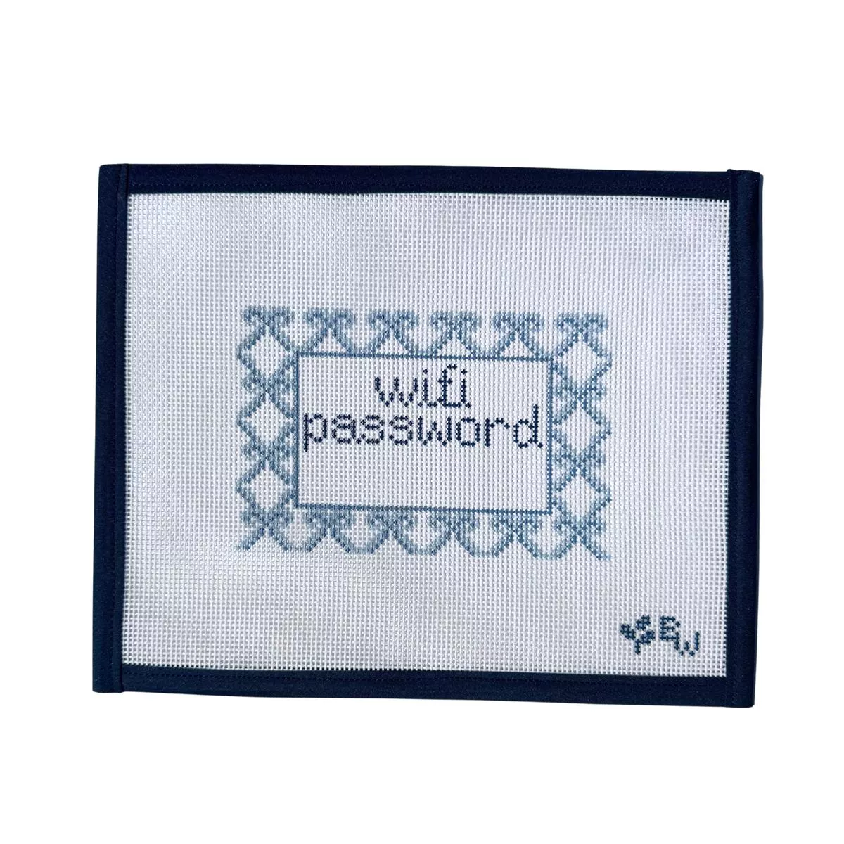 Boxwood Needlepoint Wifi Bows