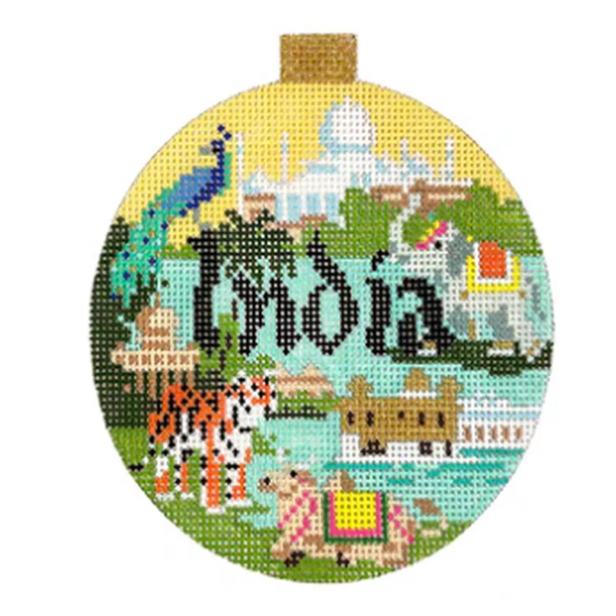 Bradley Needlepoint KB1694 India