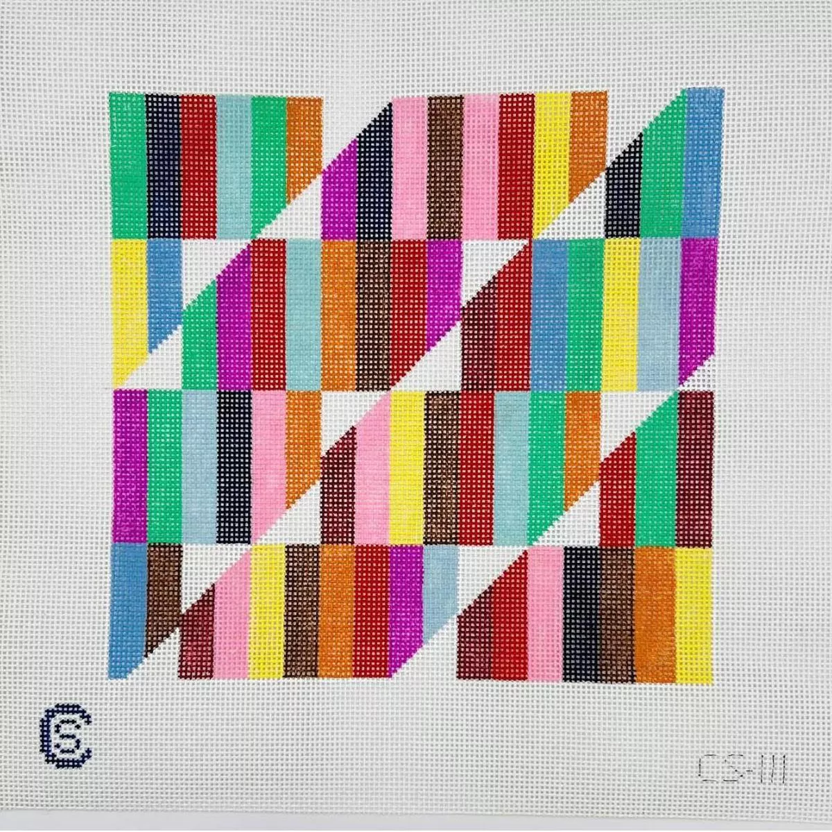 Cabell Stitchery CS-111 Rainbow Stripes