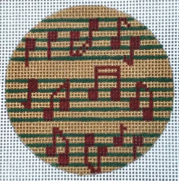 CBK Needlepoint Collections – Musical Notes Ornament