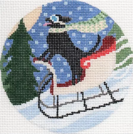 CBK Needlepoint Collections – Sledding Dog