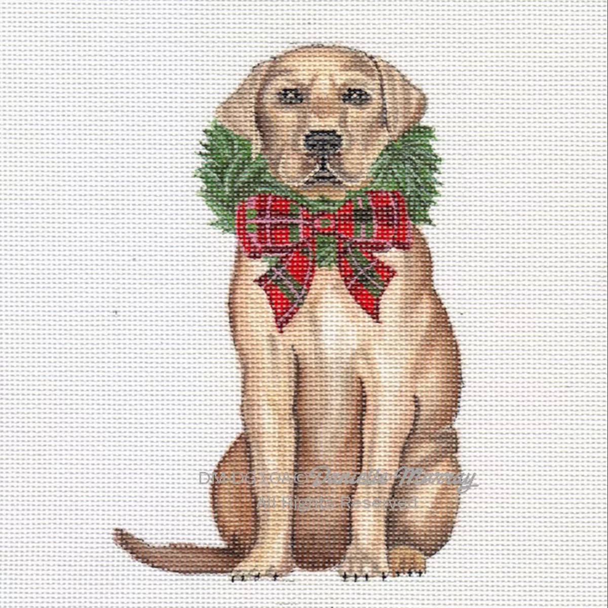 Danielle Murray DMDG10A Dog: Holiday Golden Lab