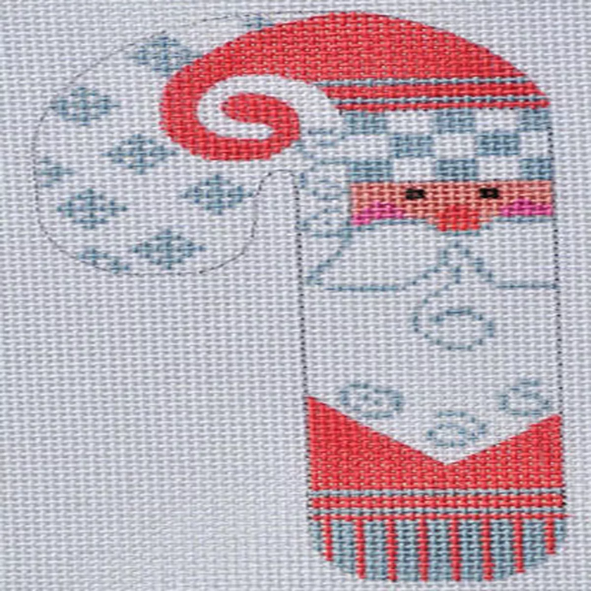 Danji Designs CH-97 Gray Checkered Santa Candy Cane