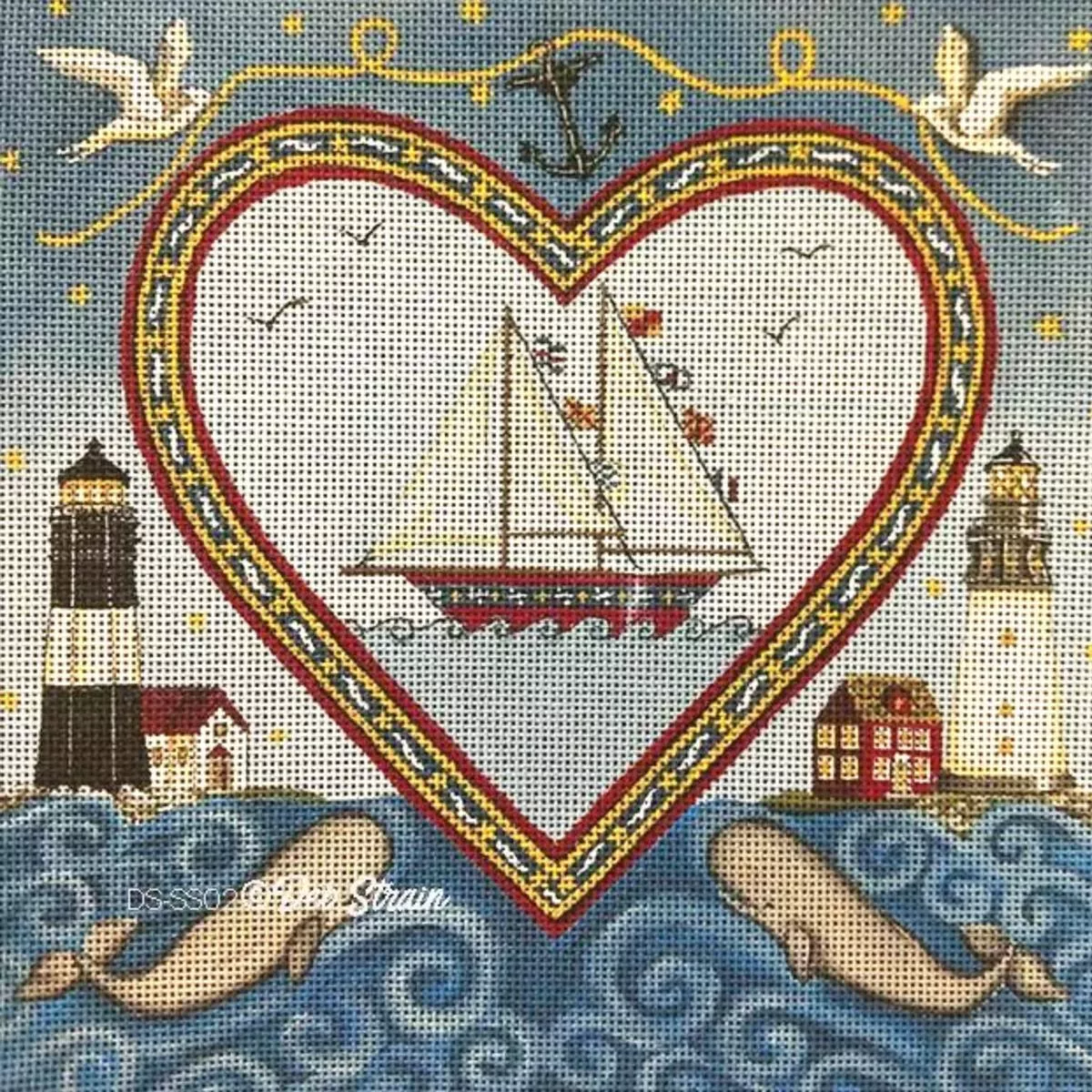 Deb Strain DSSS02 Seascape: Tall Ship and Light