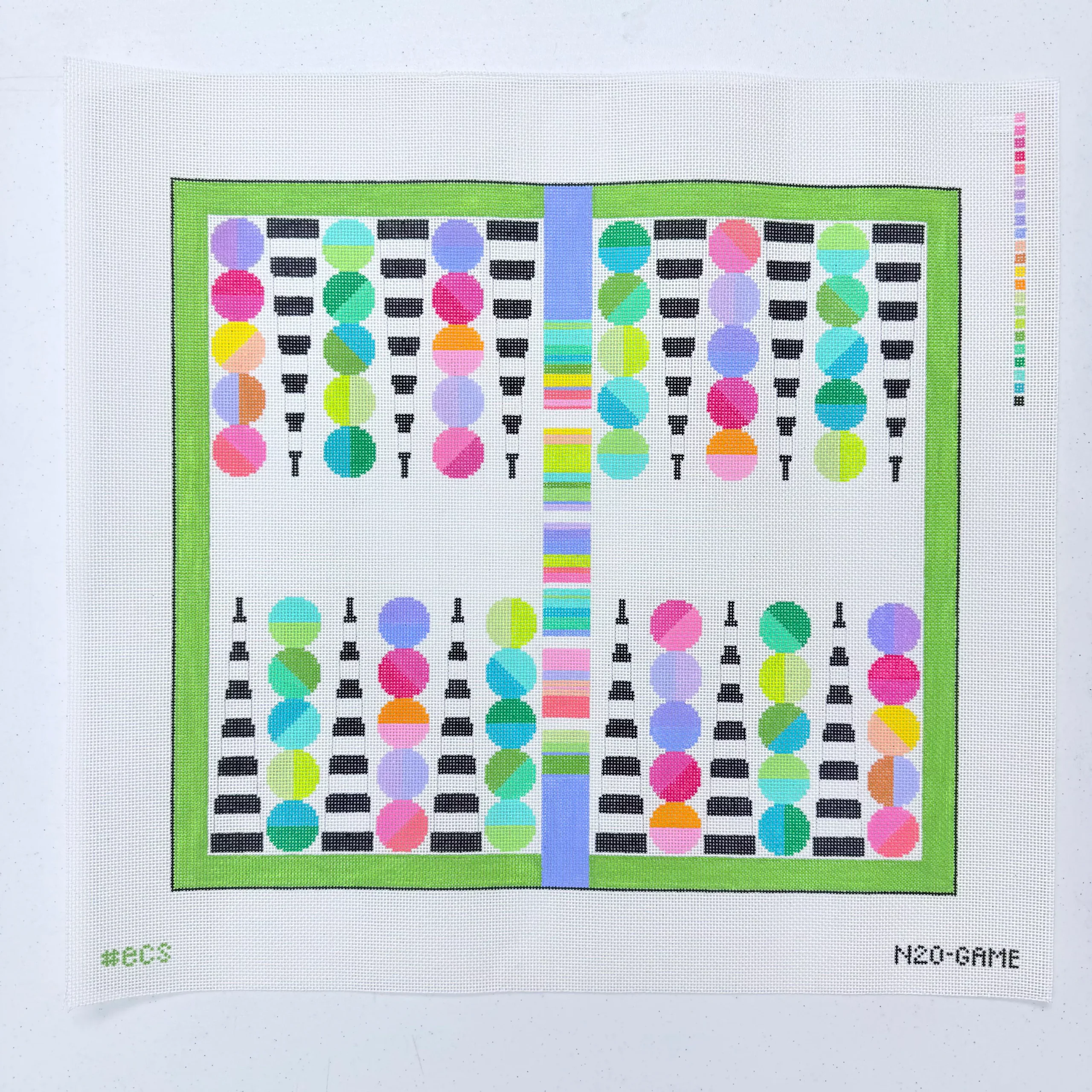 Elizabeth Crane Swartz Backgammon Board Canvas