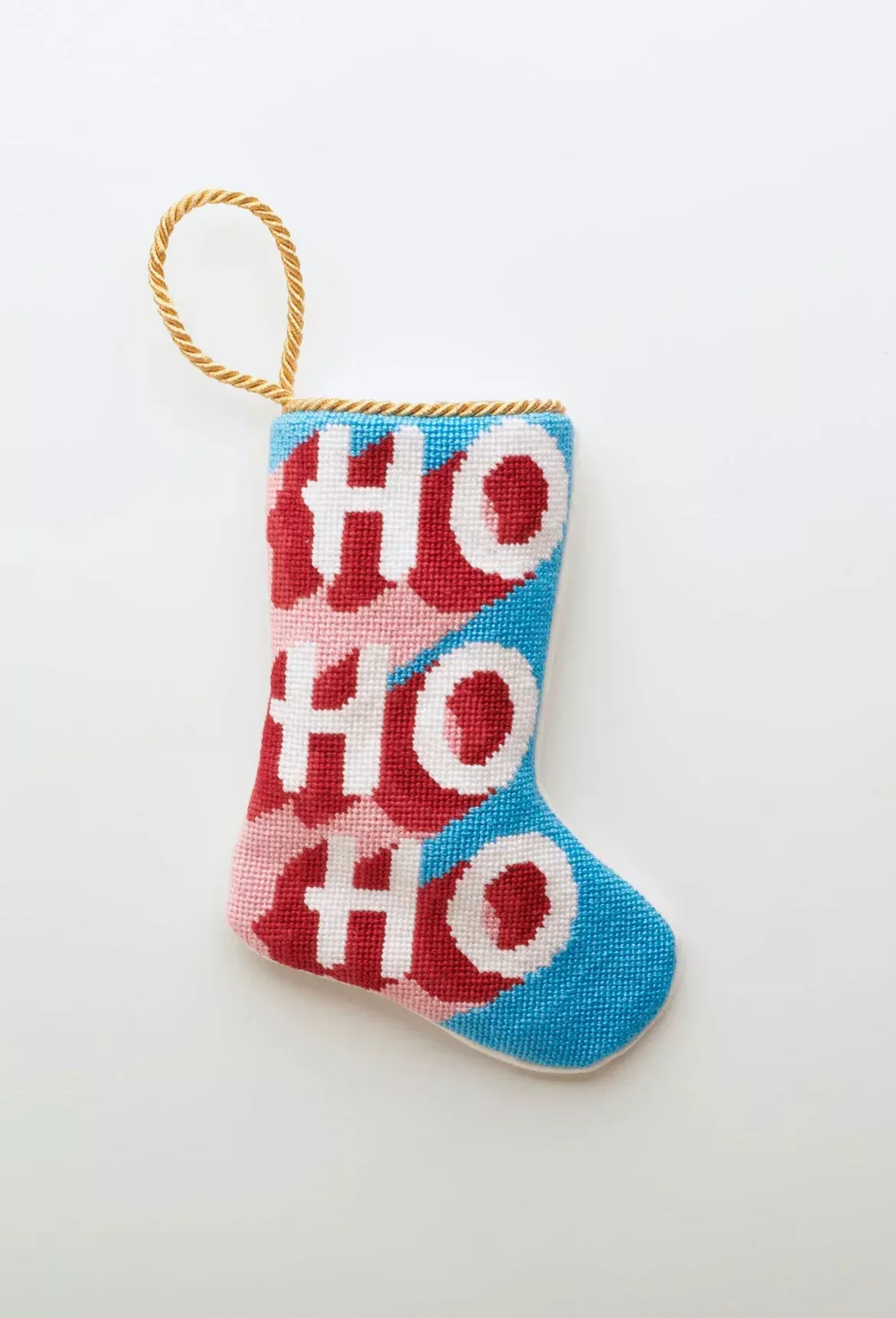 Finished Bauble Stocking: Ho Ho Ho Here We Go