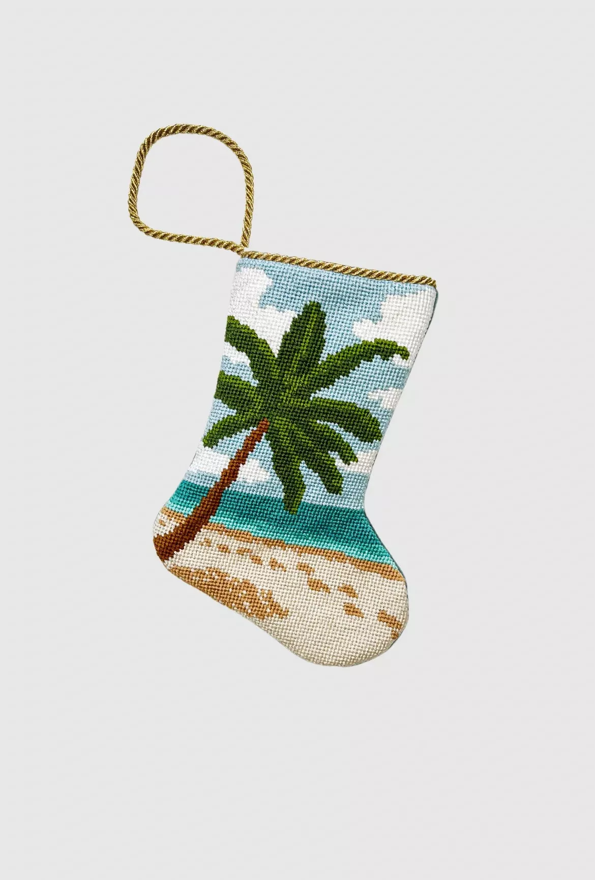 Finished Bauble Stocking: Seaside Serenity