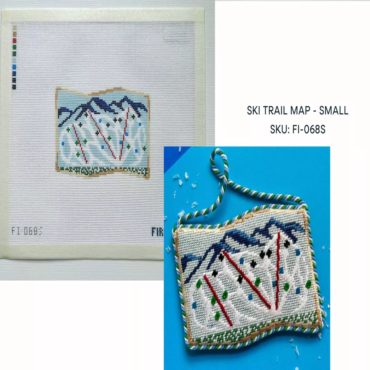 Fire and Iris FI-068S Ski Trail Map Small