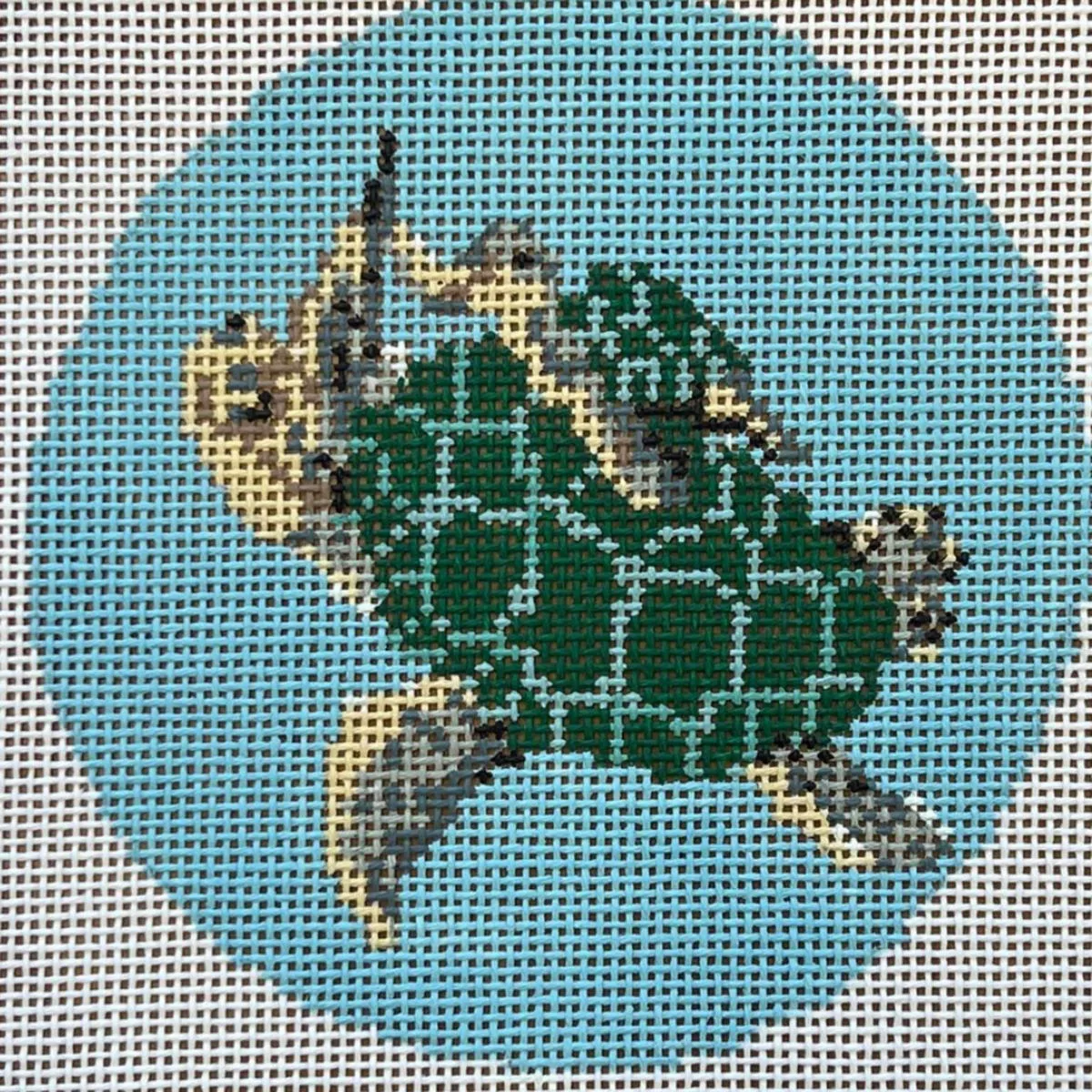 Gingham Stitchery Amelia Bond AB33 Sea Turtle Round