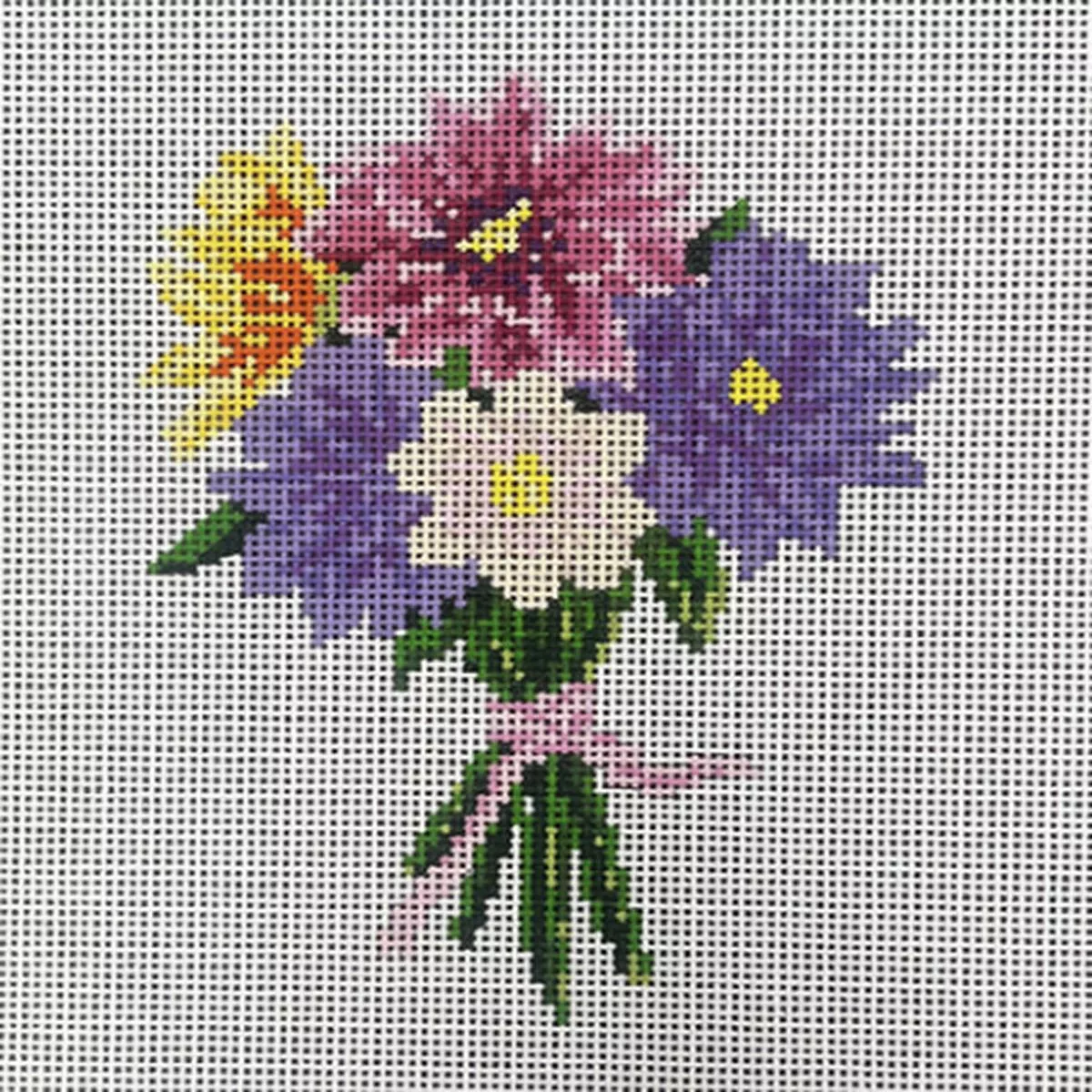 Gingham Stitchery MS70 Dahlia Bouquet