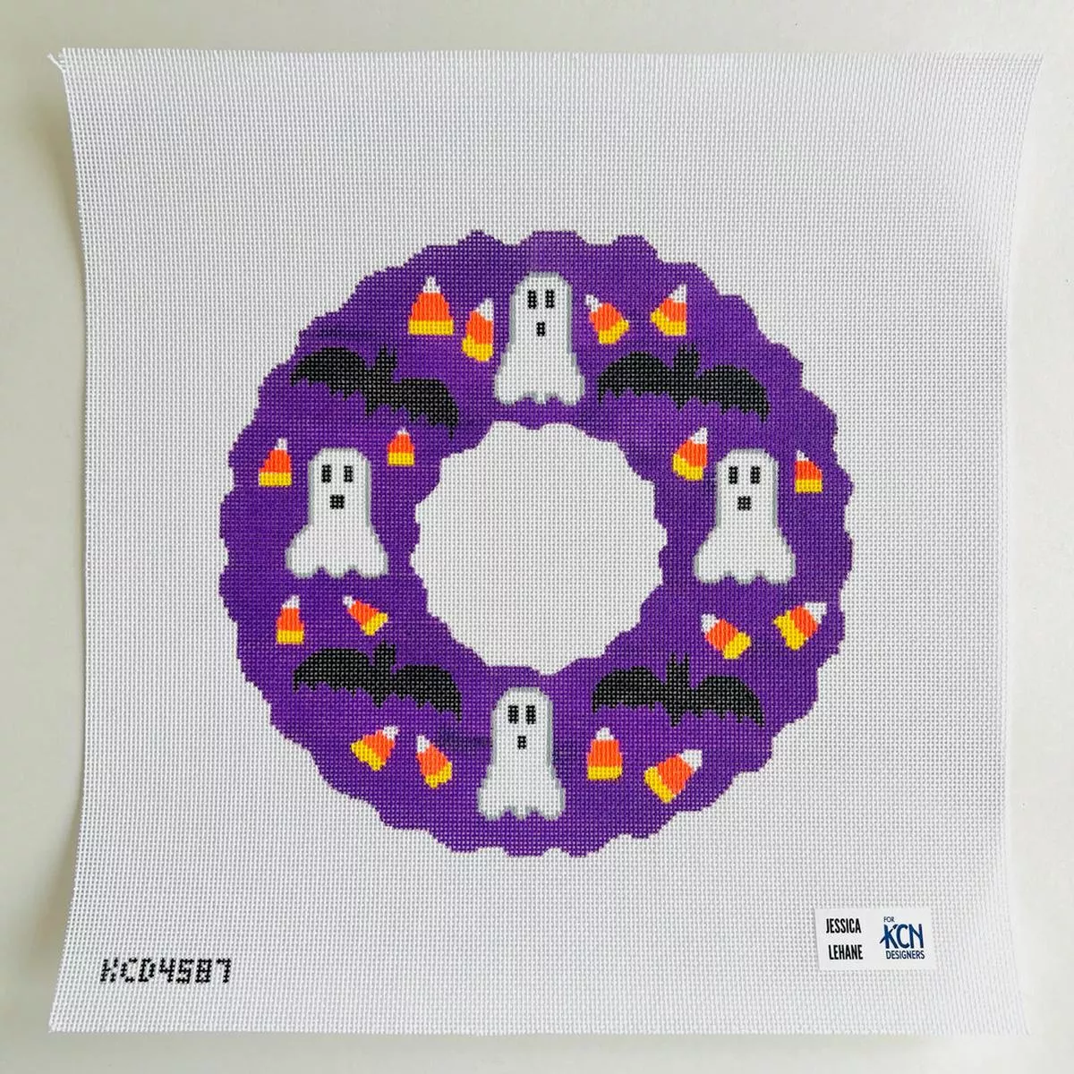 KCD Designers KCD4587 Ghost and Bat Halloween Wreath
