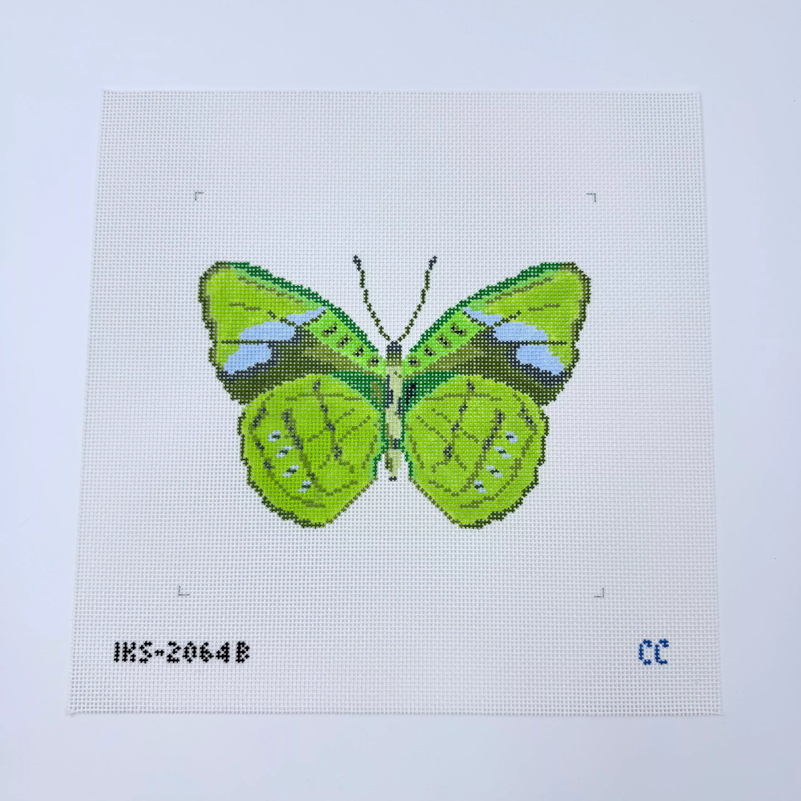 Large Green Butterfly Canvas