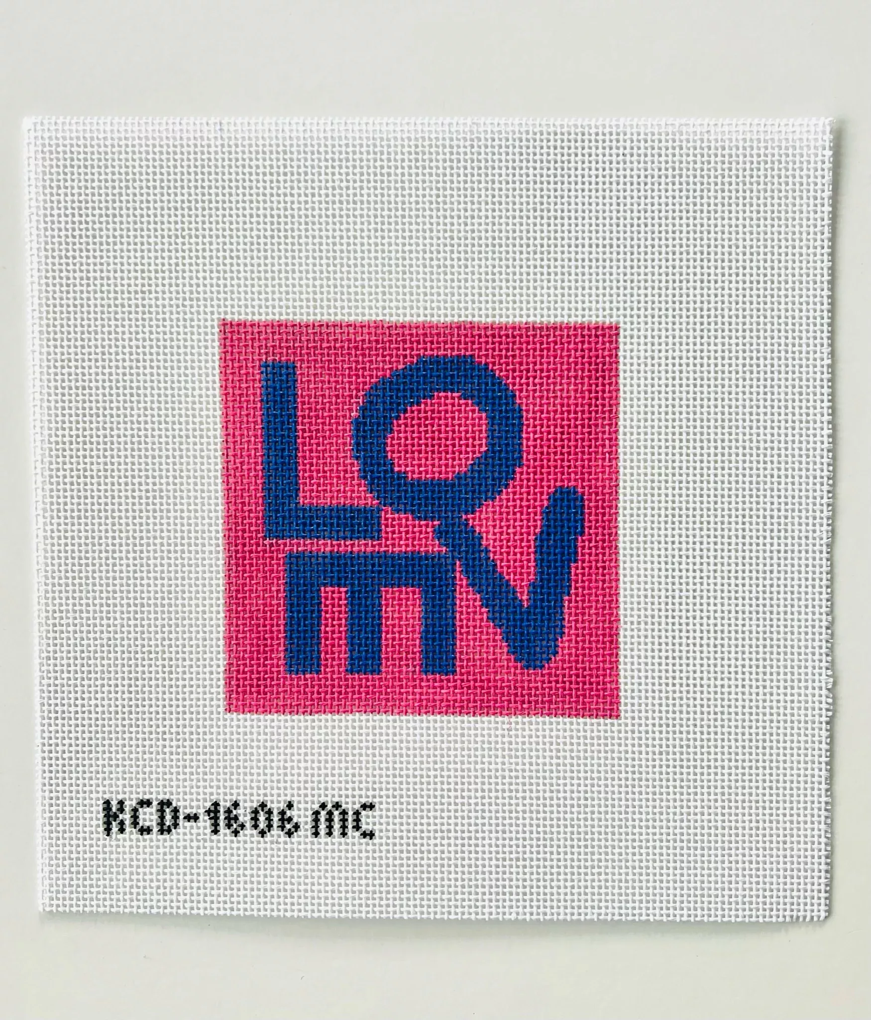 Lovevolve Pink and Navy Square Canvas