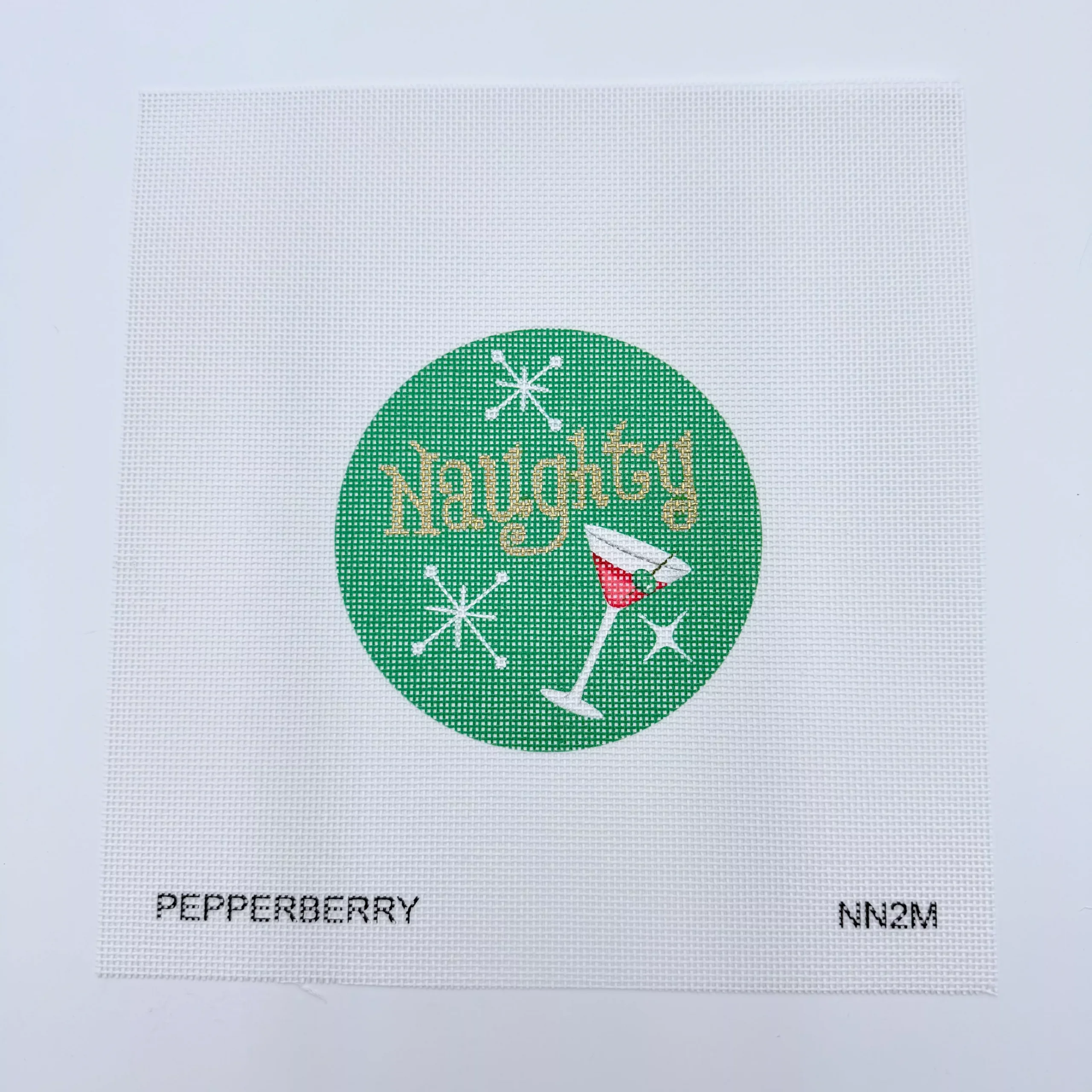 Naughty Martini Ornament Canvas