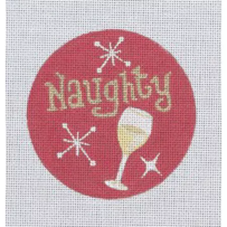 Naughty Red Ornament Canvas
