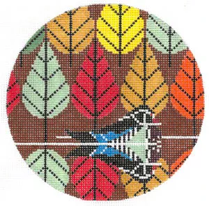 October Mania Round Canvas