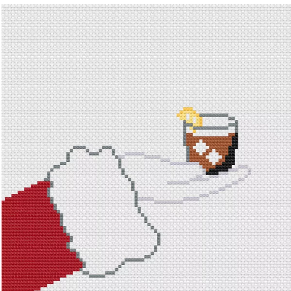 Officially Needlepoint Santa Sips Manhattan
