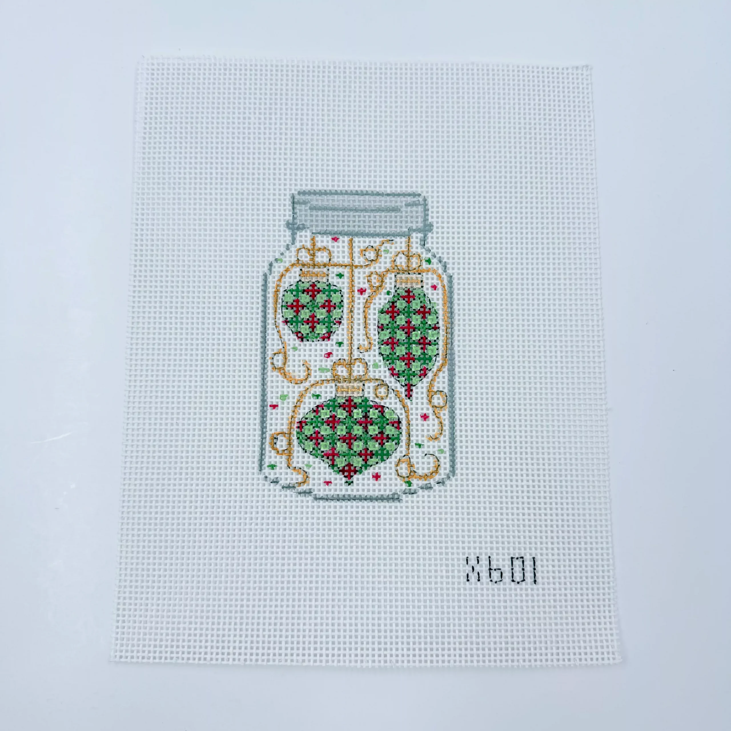 Ornaments Mason Jar Canvas