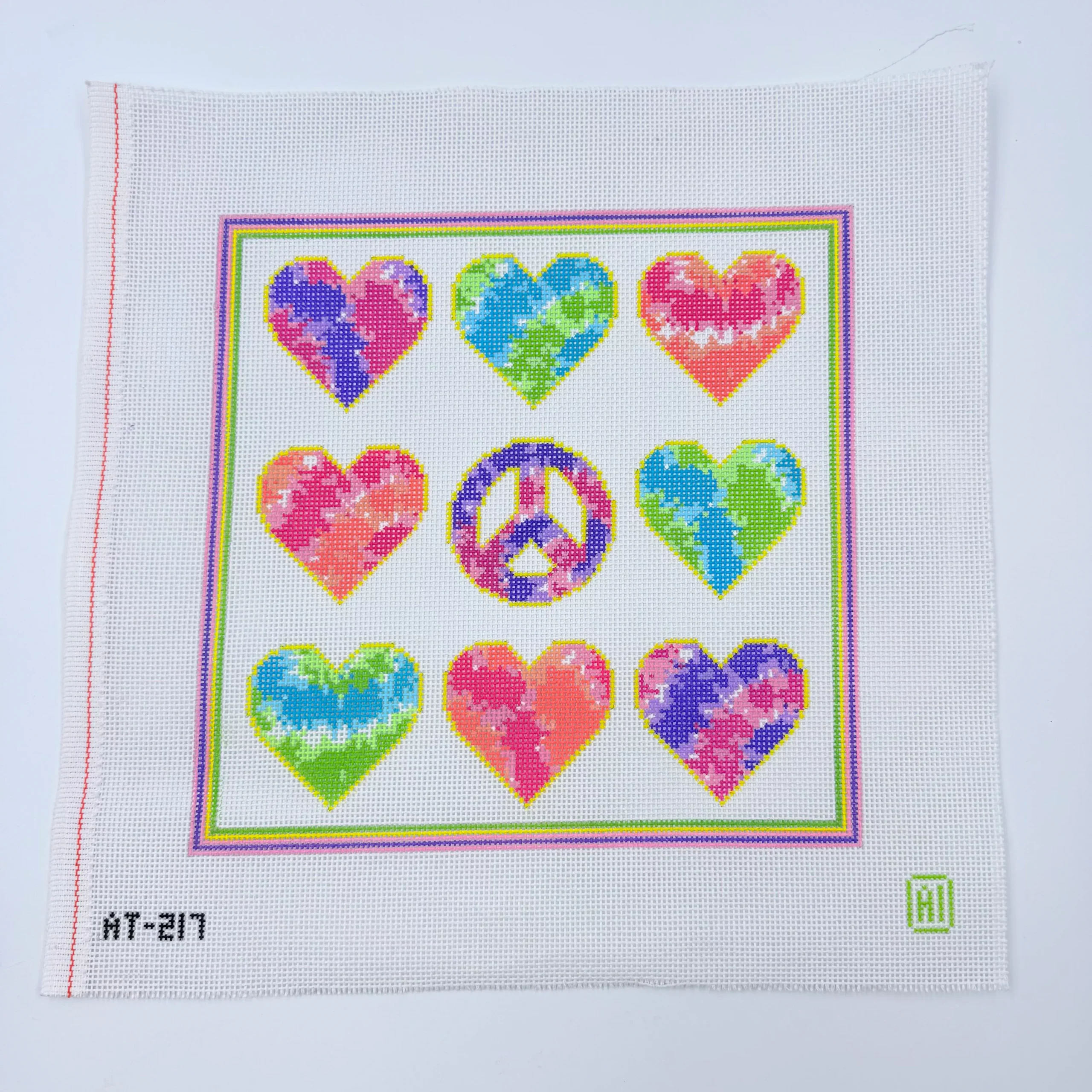 Peace and Love Square Canvas