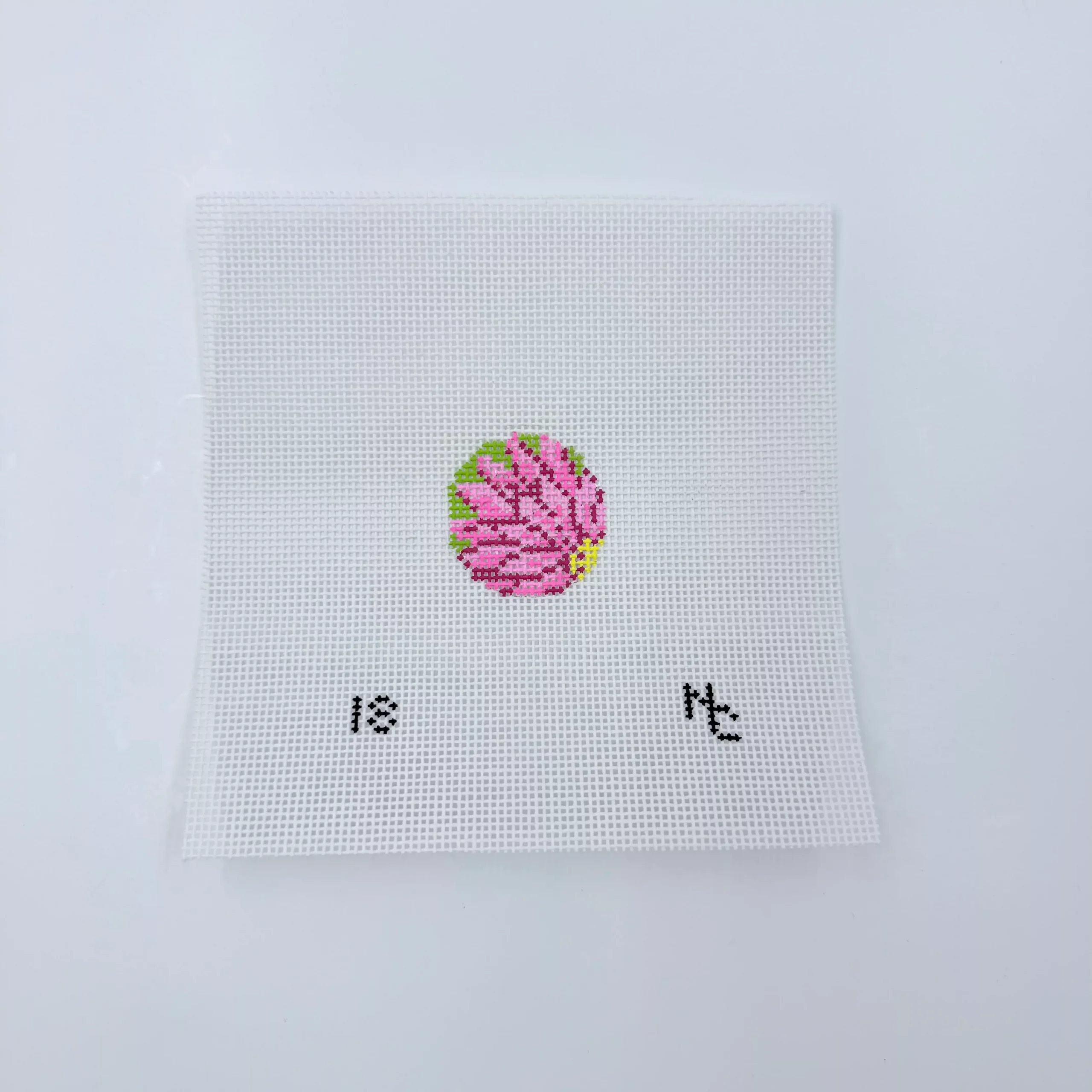 Pink Dahlia Key Fob Insert Canvas