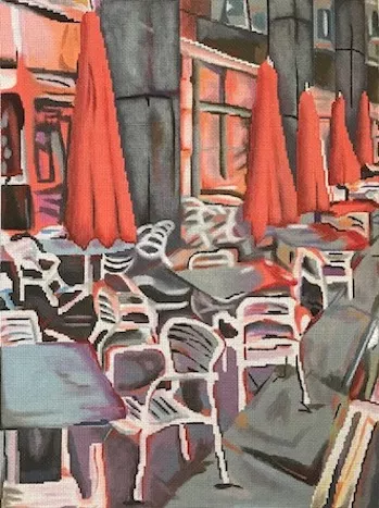 Pippin Studio – Sidewalk with Umbrellas