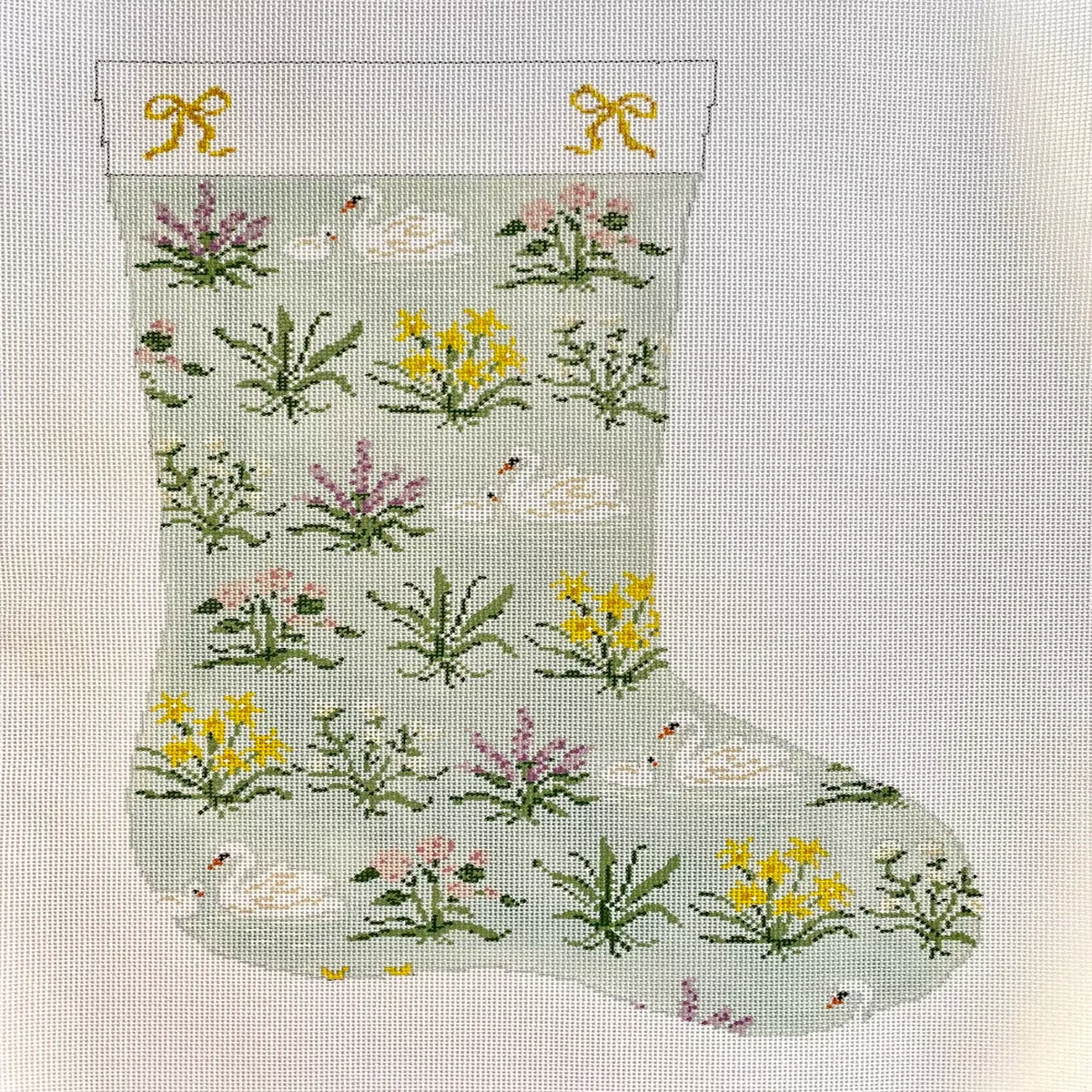 Plum Stitchery RS20-D-M The Floral Stocking Midi