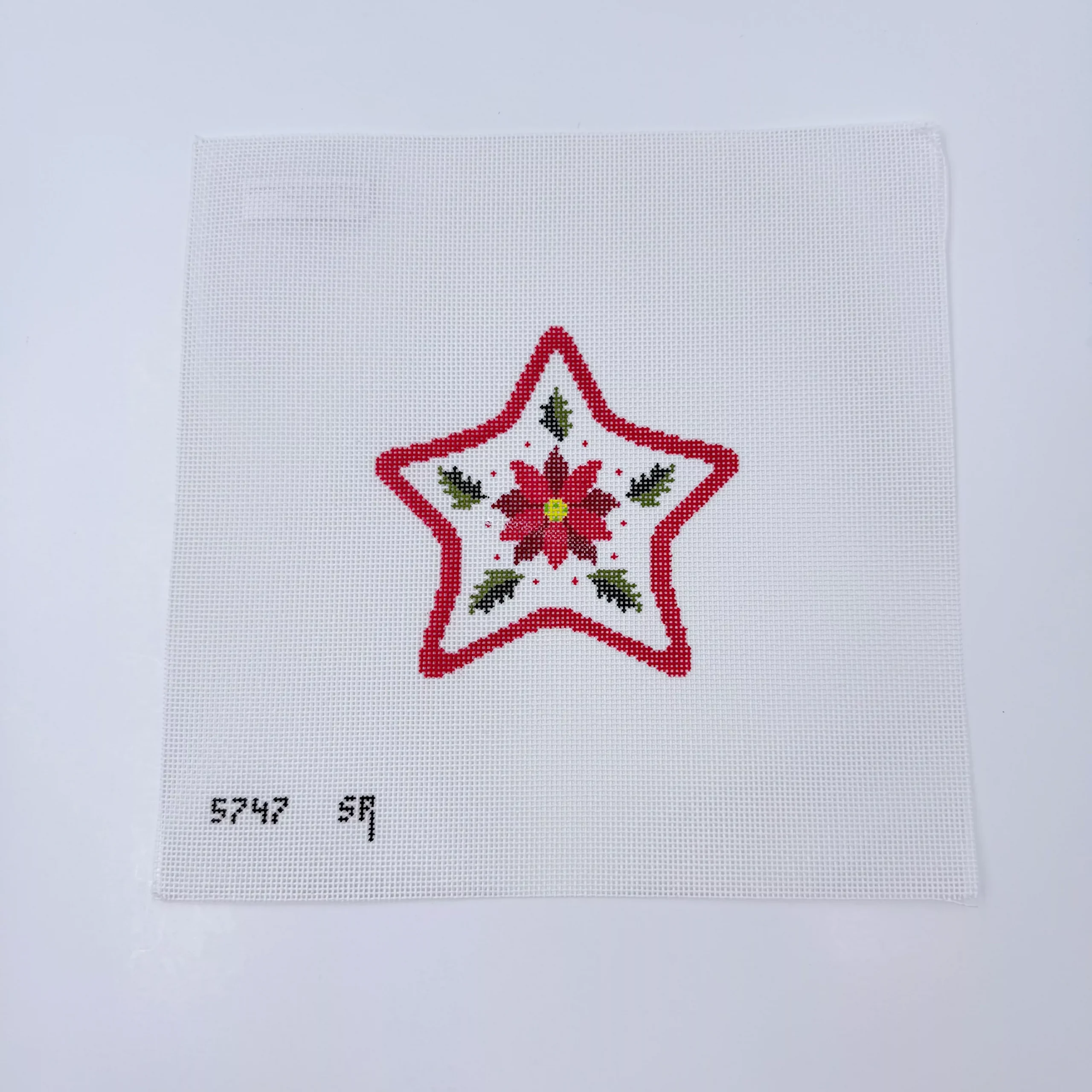Poinsettia Star Canvas