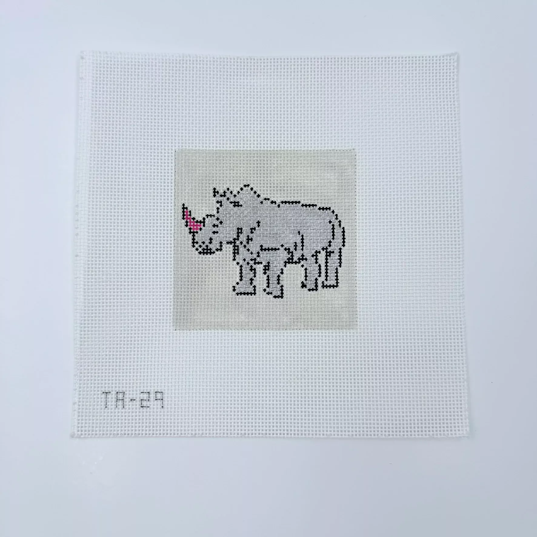 Rosie the Rhinoceros Square Canvas