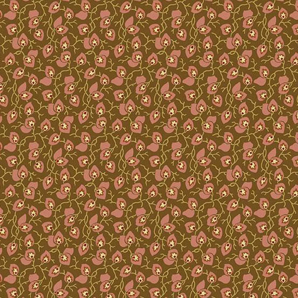Secret Stash Chestnut Prints A-10547-N (1-yard)