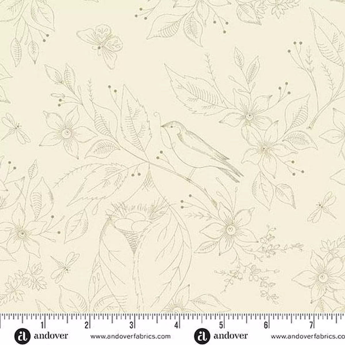 Sewing Bird 108" Prints - 1 yard