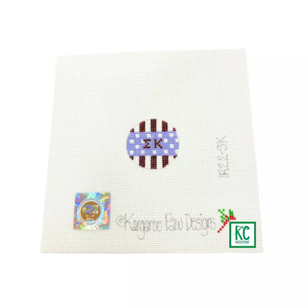 Sigma Kappa Key Fob Insert Canvas