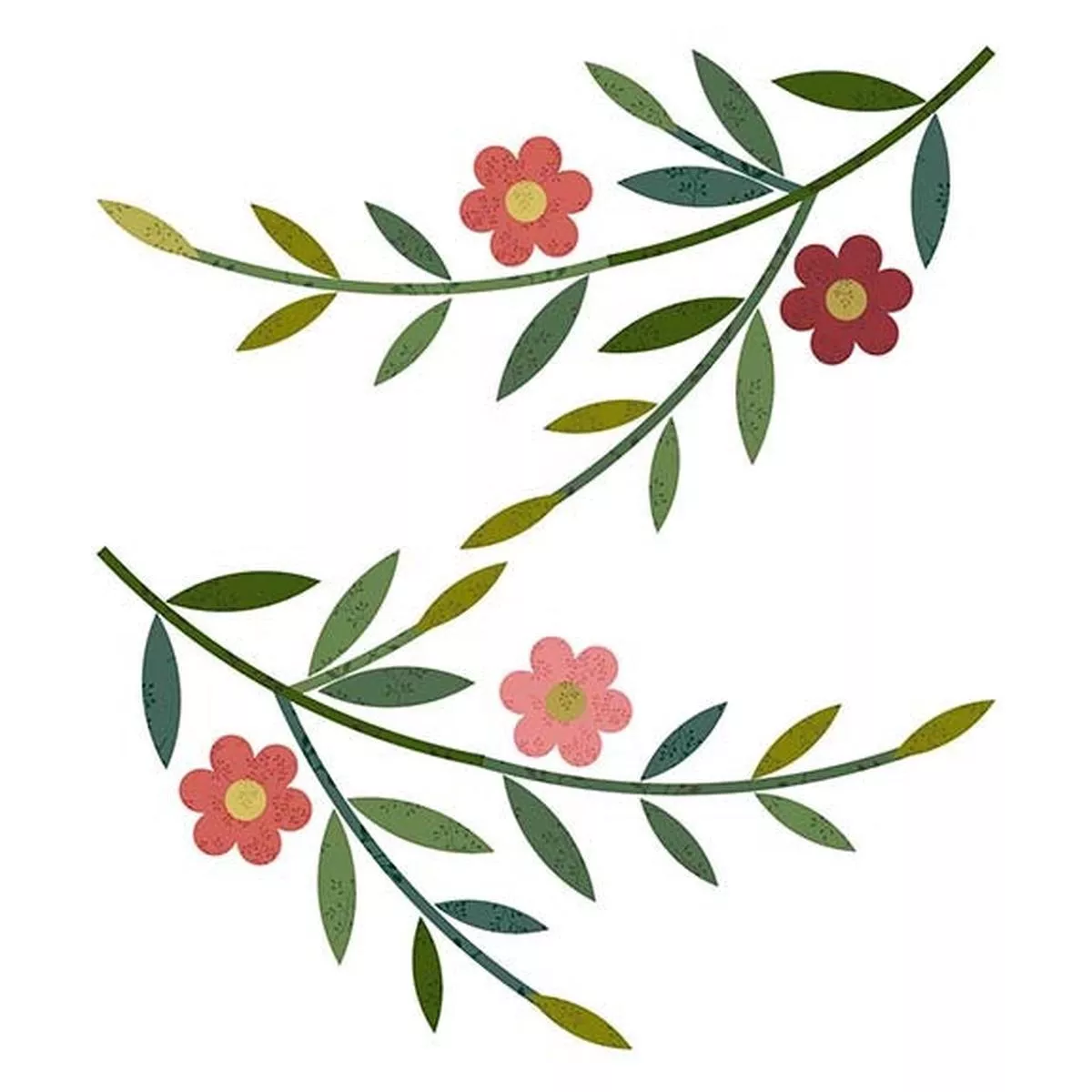 Silhouettes - Olive Branch - Dahlia