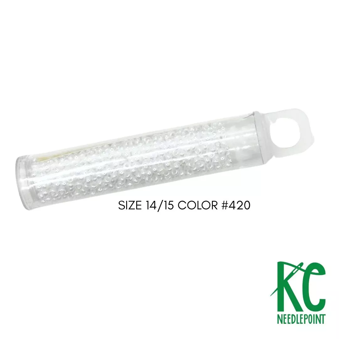 Size 14/15 Seed Beads 420 White