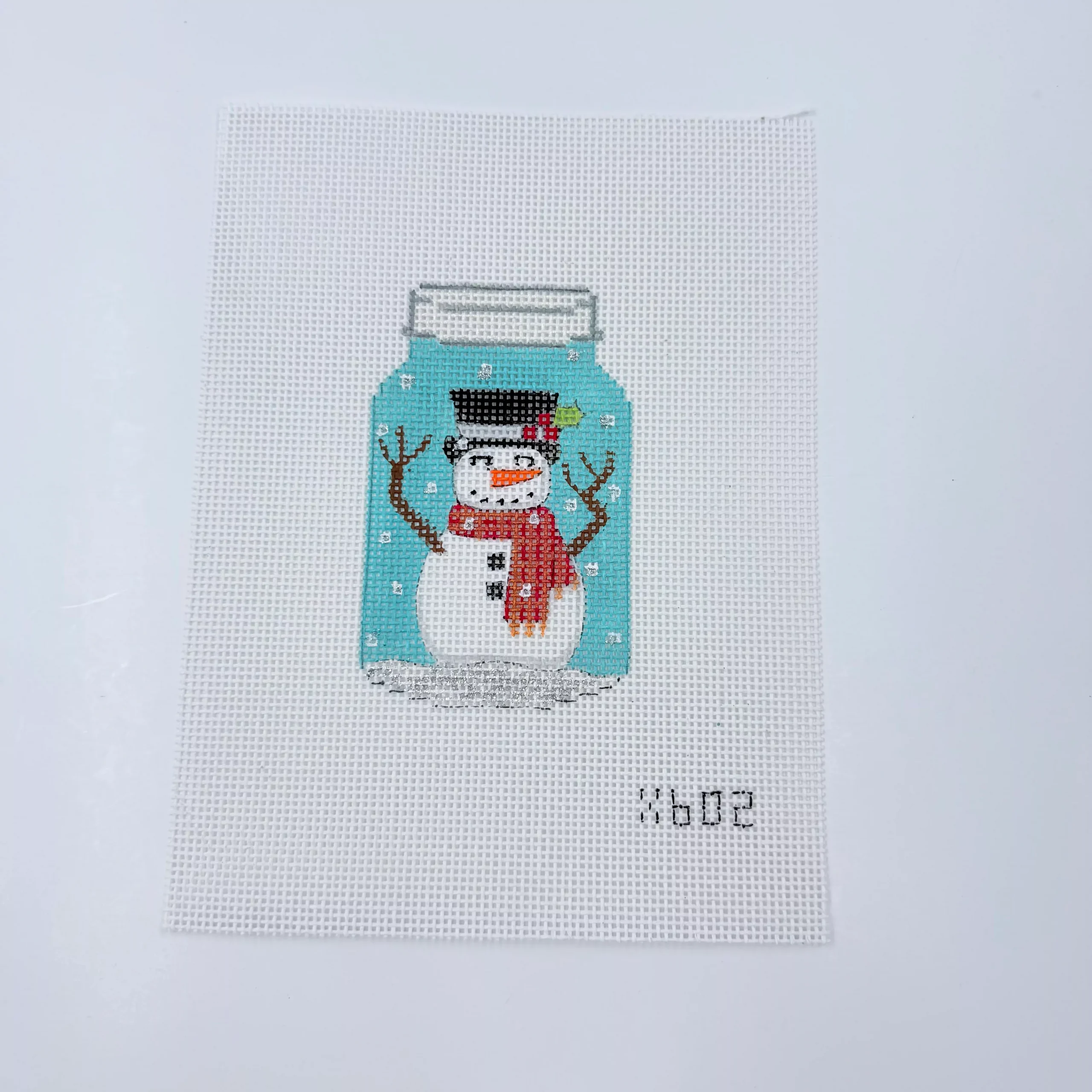 Snowman Mason Jar Canvas