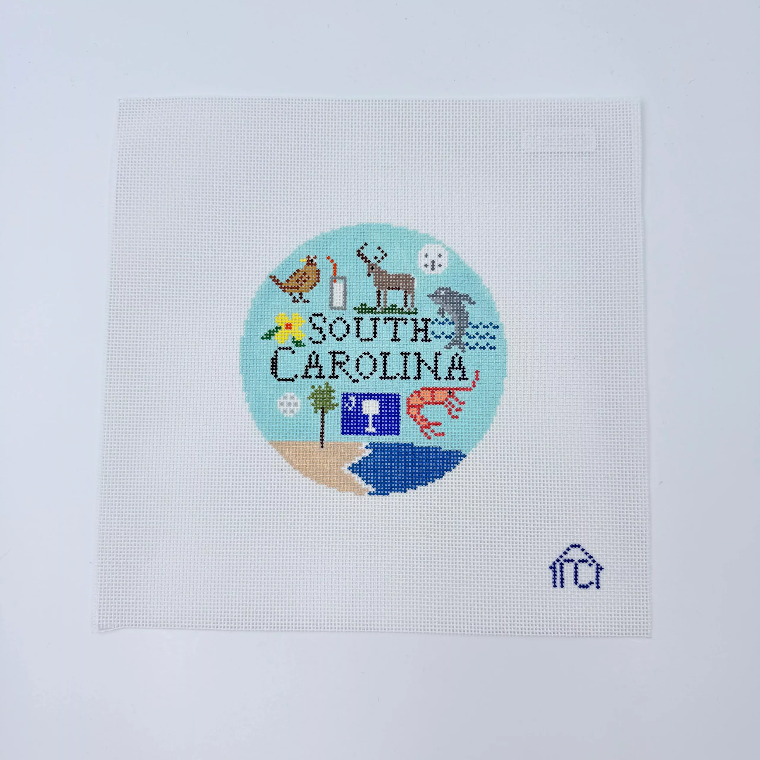 South Carolina Round Canvas