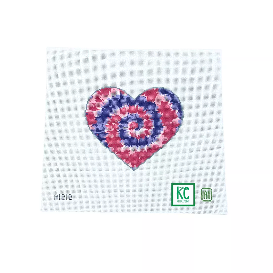 Tie-Dye Heart Canvas