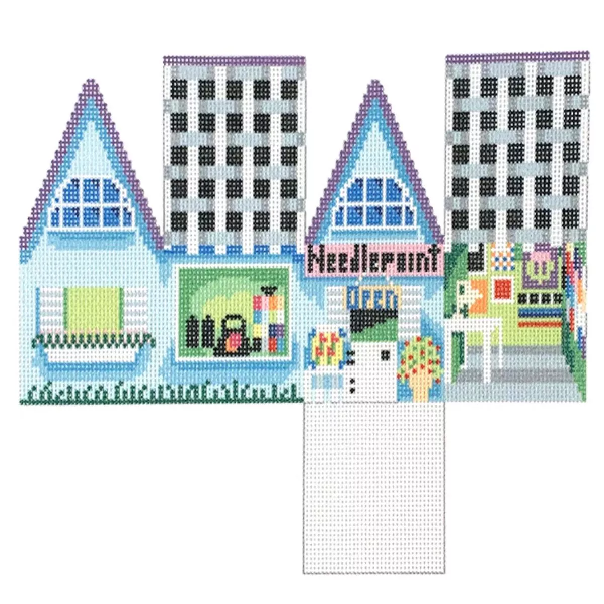 TS393 Needlepoint Shop Cottage