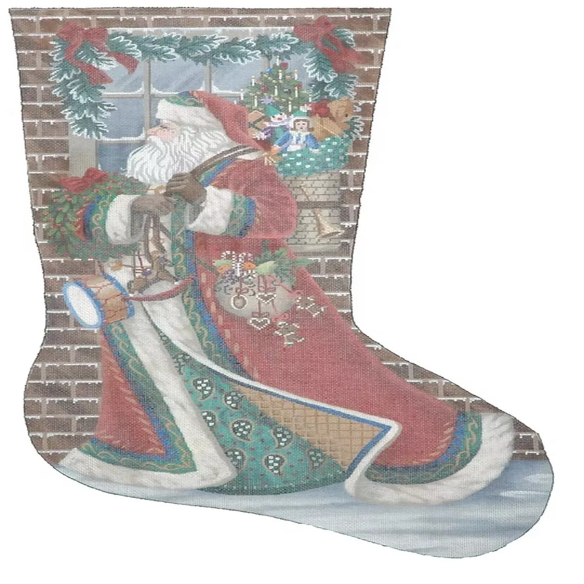 TTAXS228 Santa Delivering Stocking