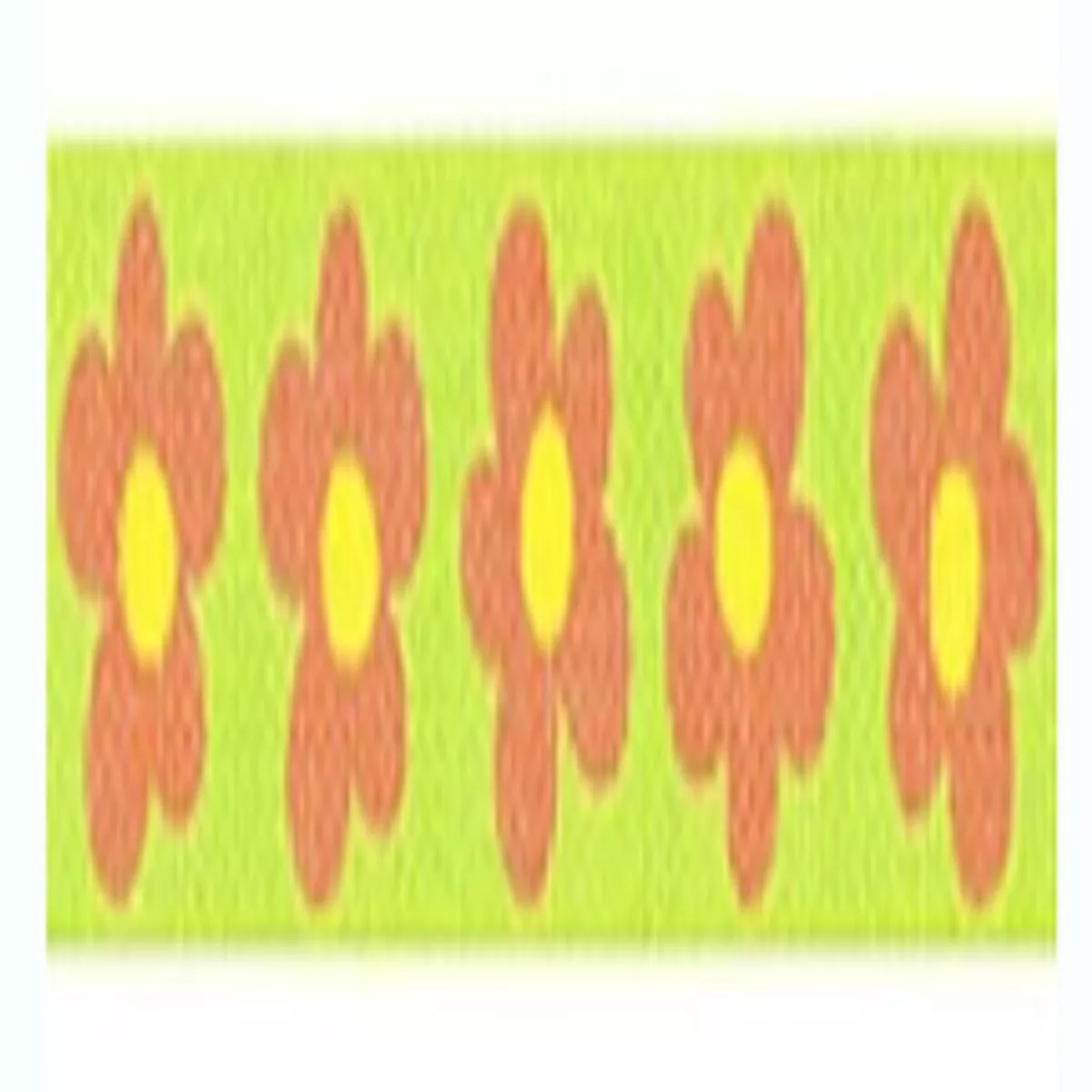 TTPB013C Orange Flowers on Green Bookmark